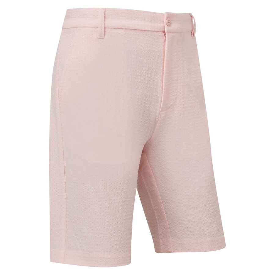 Footjoy Pink Performance Seersucker Shorts