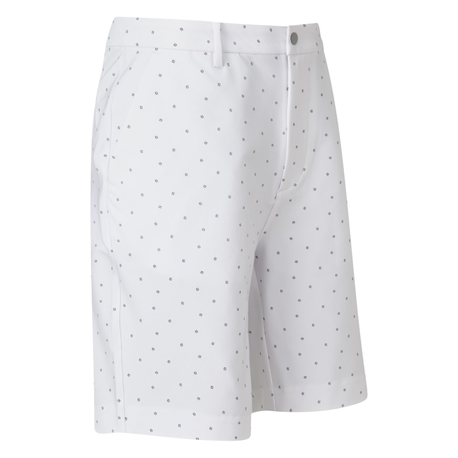 FJ Lite Tapered Fit Short White-Slate Footjoy