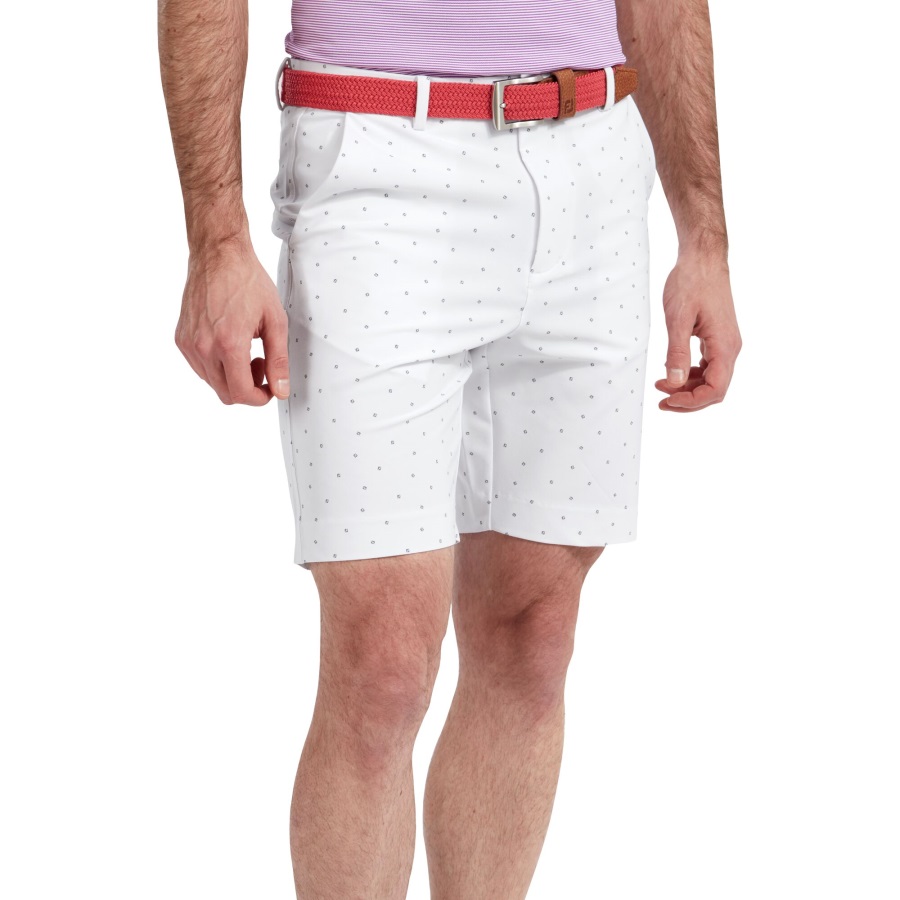 FJ Lite Tapered Fit Short White-Slate Footjoy