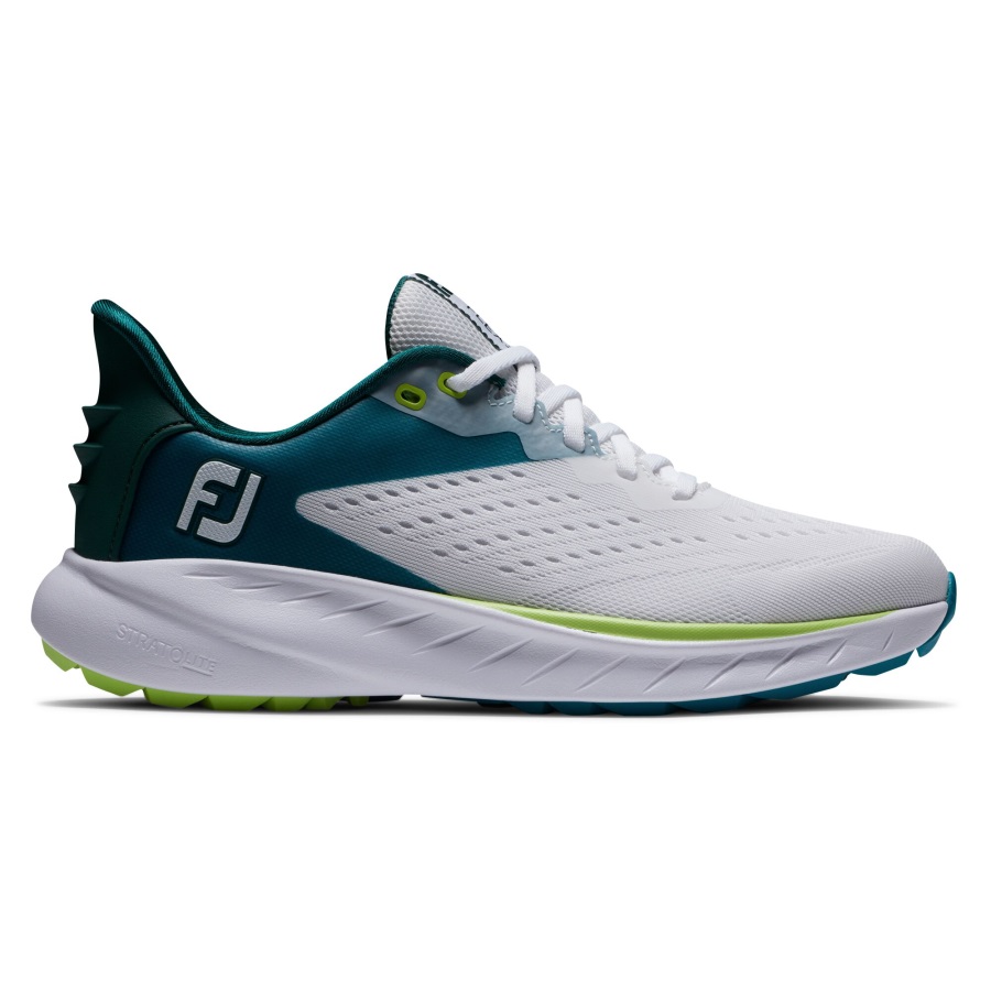 Footjoy White-Teal-Lime Flex XP Women