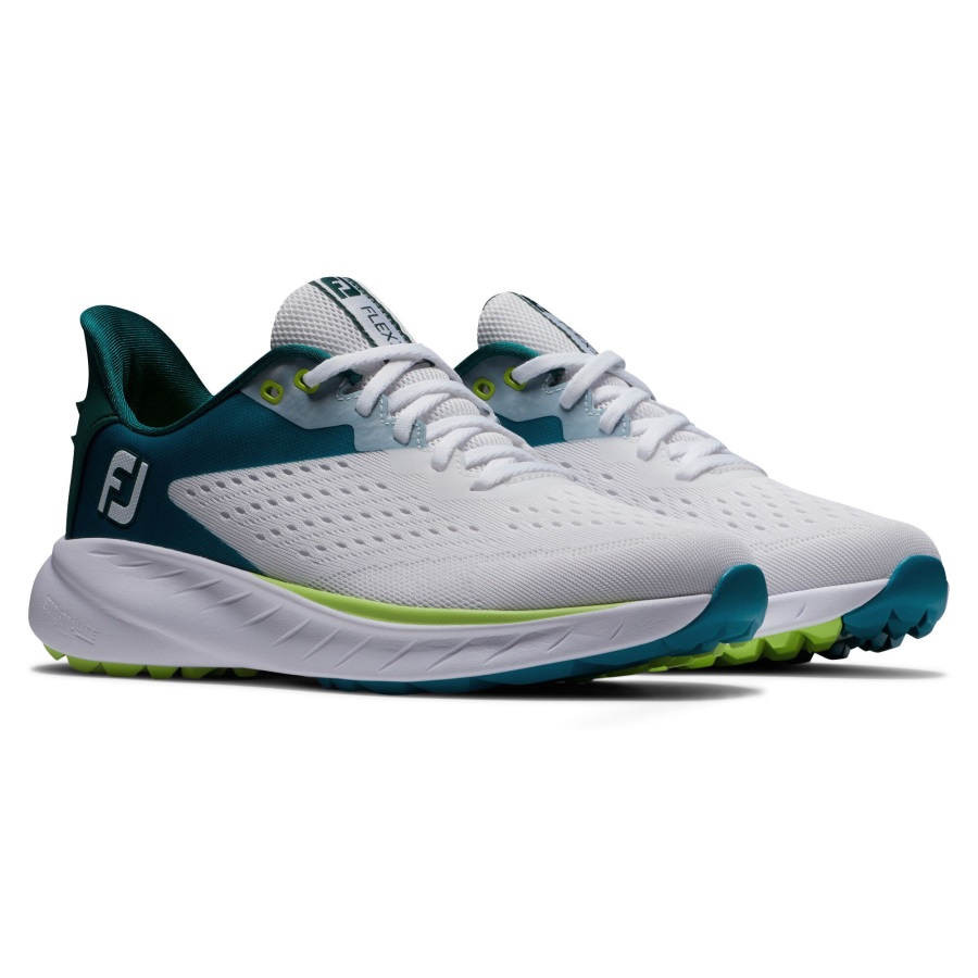 Footjoy White-Teal-Lime Flex XP Women