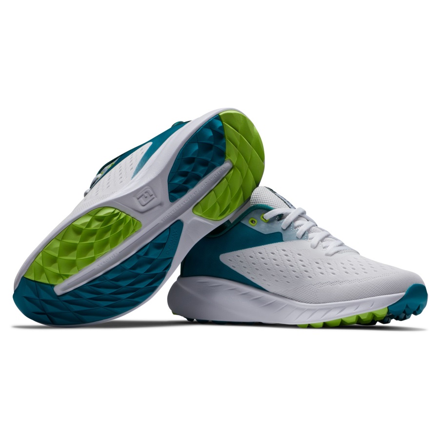 Footjoy White-Teal-Lime Flex XP Women