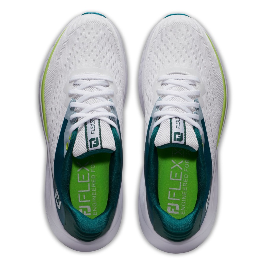 Footjoy White-Teal-Lime Flex XP Women