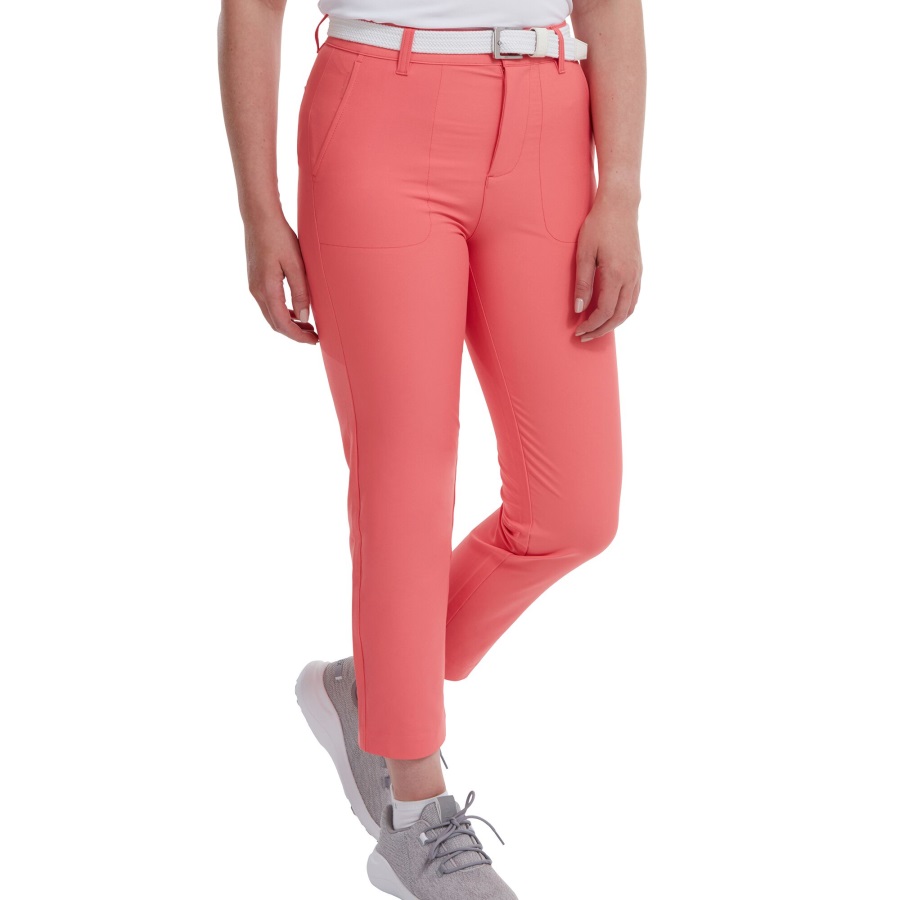 Footjoy Bright Coral Stretch Cropped Pants