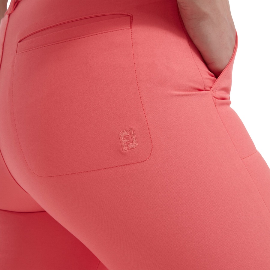 Footjoy Bright Coral Stretch Cropped Pants