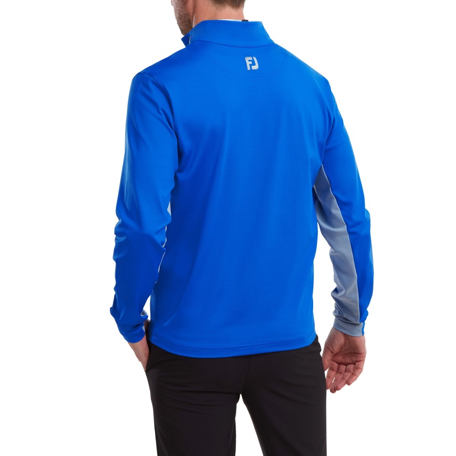 Footjoy Blue-Grey Engineered Chest Stripe Chill-Out