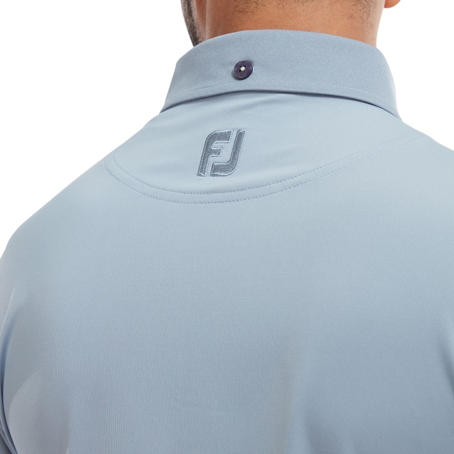Footjoy Grey Tonal Trim Solid with Pocket Lisle