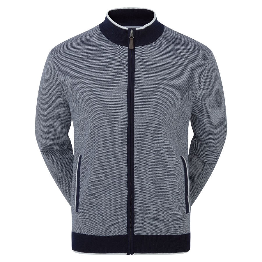 Navy Full-Zip Lined Pullover Footjoy