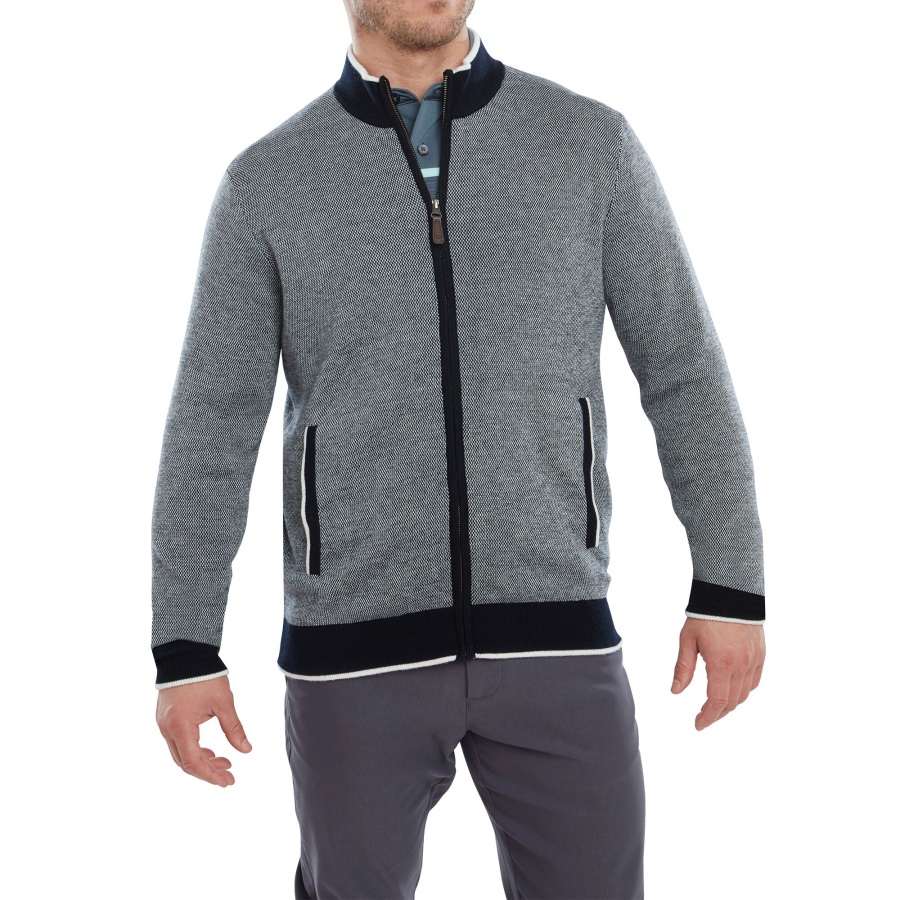 Navy Full-Zip Lined Pullover Footjoy