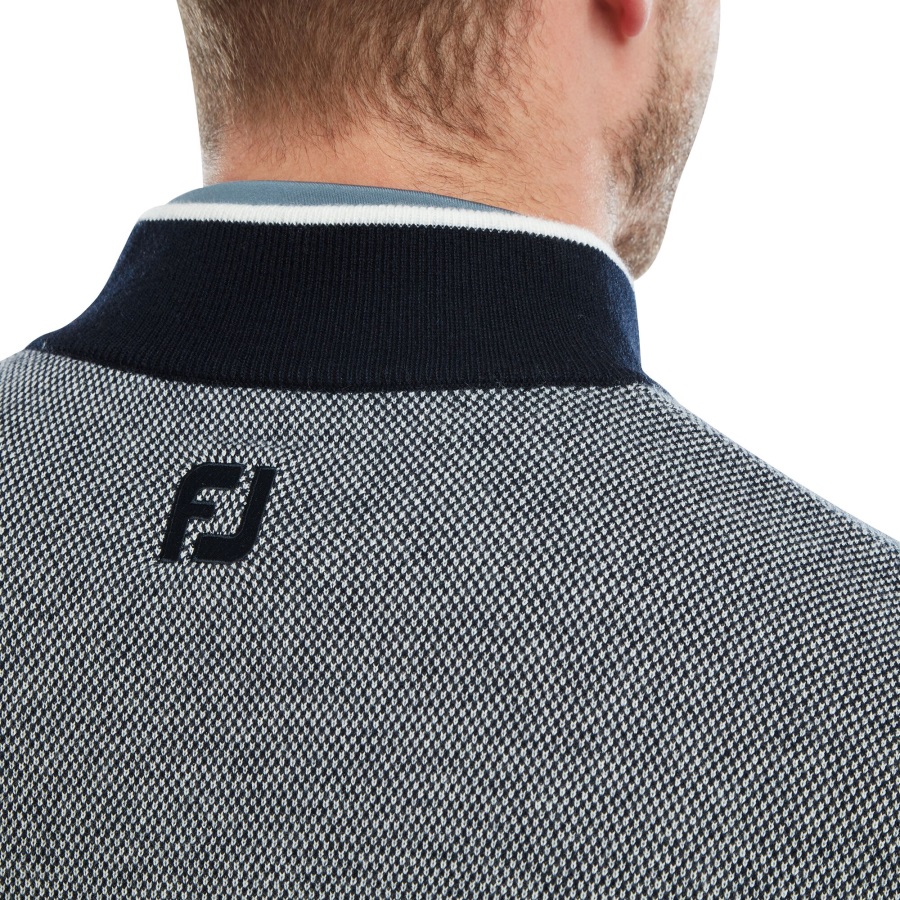 Navy Full-Zip Lined Pullover Footjoy