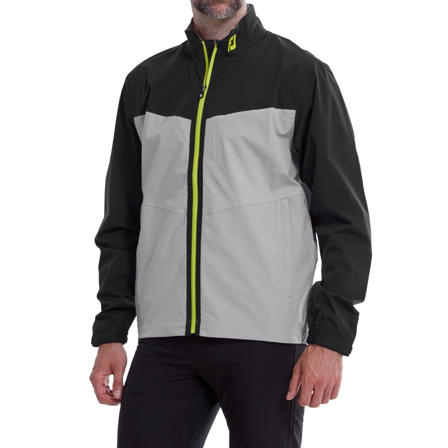 FJ HydroLite Jacket Black-Grey-Lime Footjoy