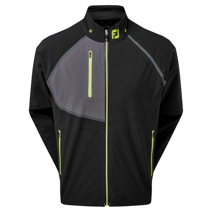 Black-Charcoal-Lime FJ HydroTour Jacket Footjoy