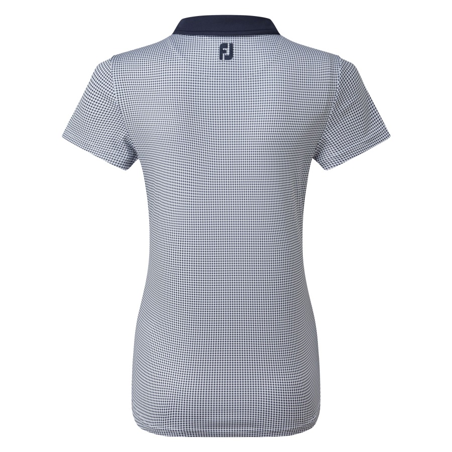 Footjoy Navy Women's Lisle Sleeveless Shirt with Neck Trim