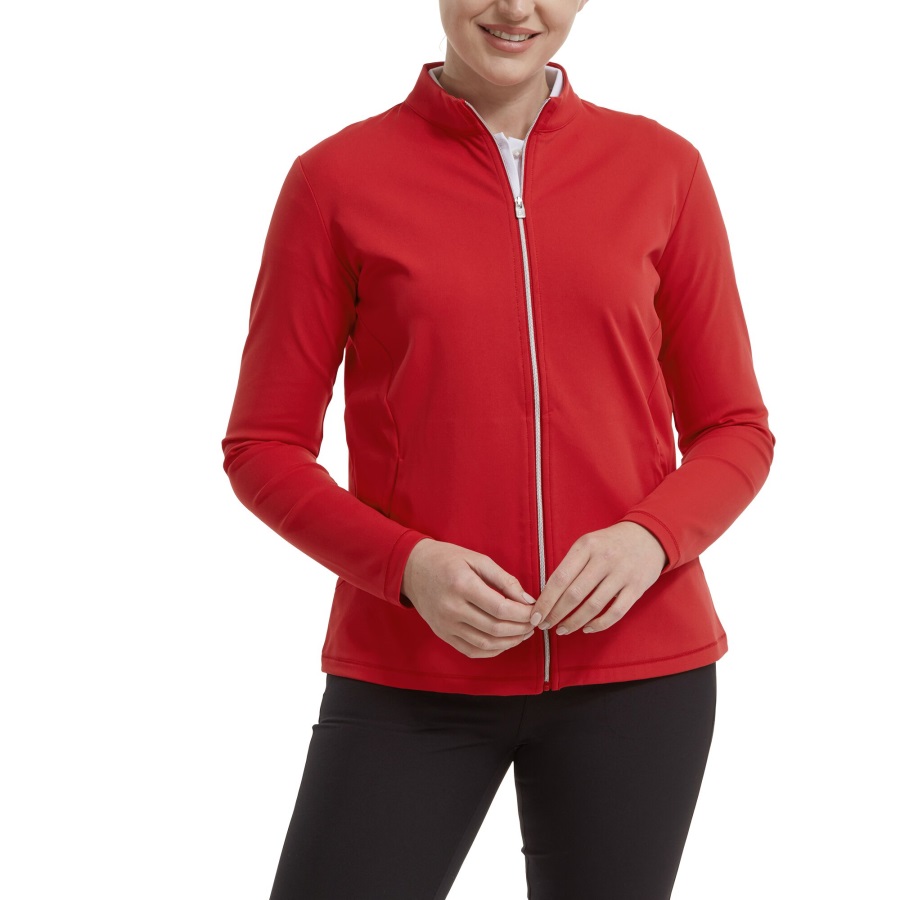 Red Footjoy Full-Zip Midlayer