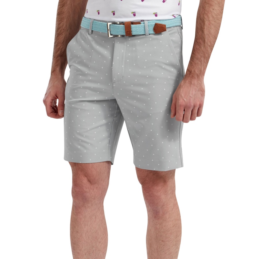 Grey-White Footjoy FJ Lite Tapered Fit Short