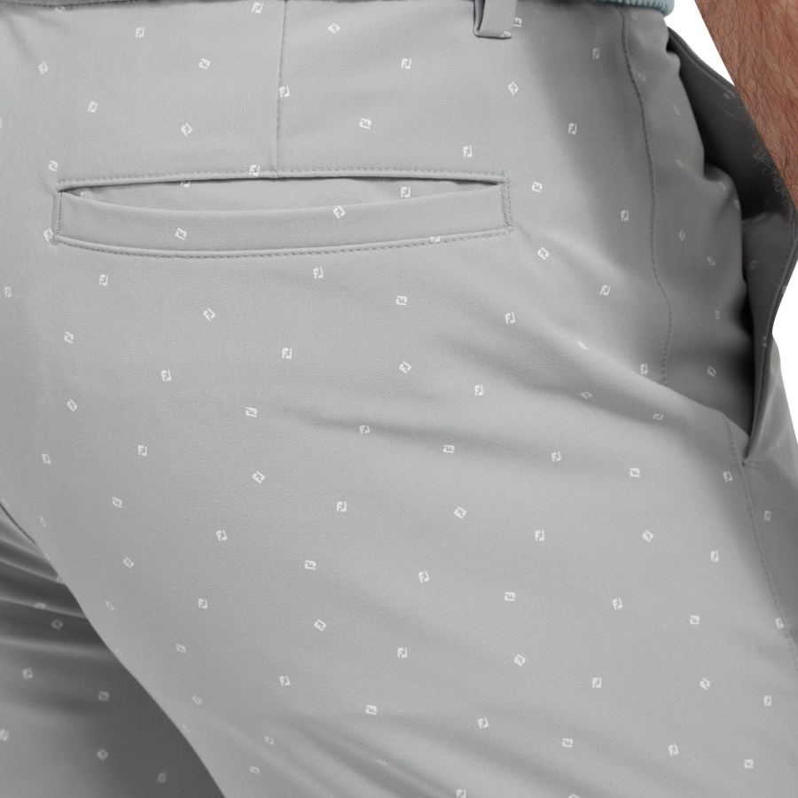 Grey-White Footjoy FJ Lite Tapered Fit Short