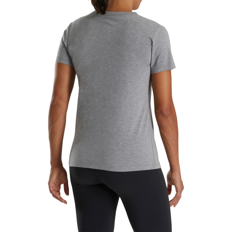 Grey Footjoy FJ Heritage Graphic T-Shirt Women