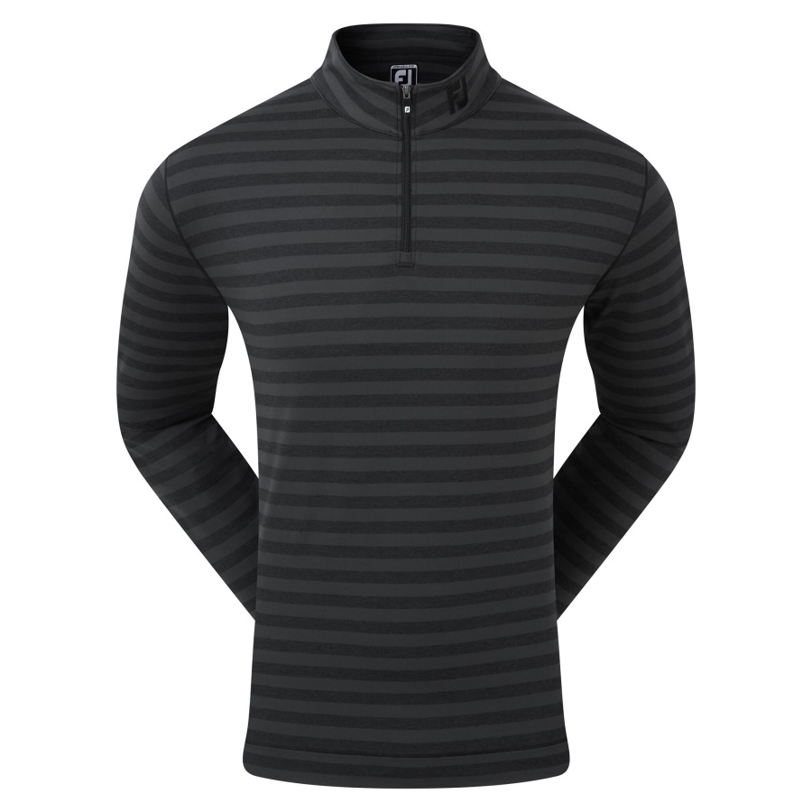 Black Peached Jersey Tonal Stripe Chill-Out Footjoy