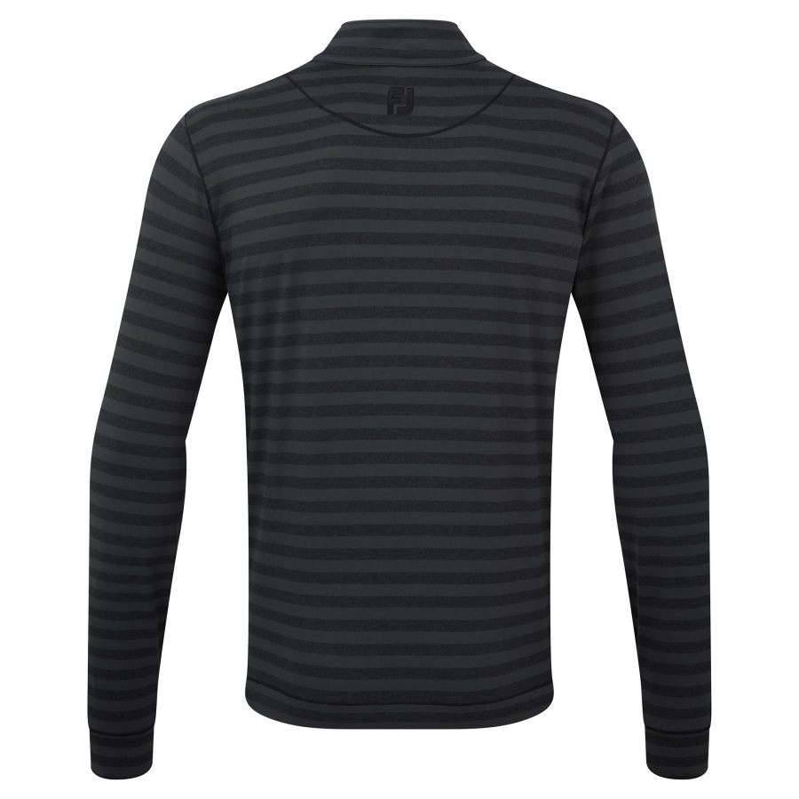 Black Peached Jersey Tonal Stripe Chill-Out Footjoy