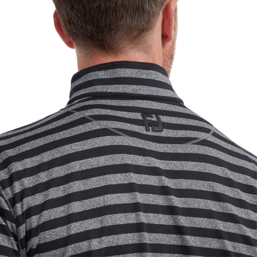 Black Peached Jersey Tonal Stripe Chill-Out Footjoy