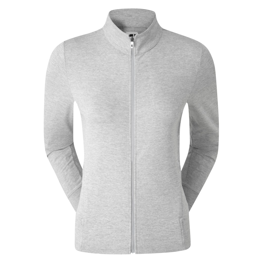 Women's Full-Zip Knit Mid-Layer Footjoy Heather Grey