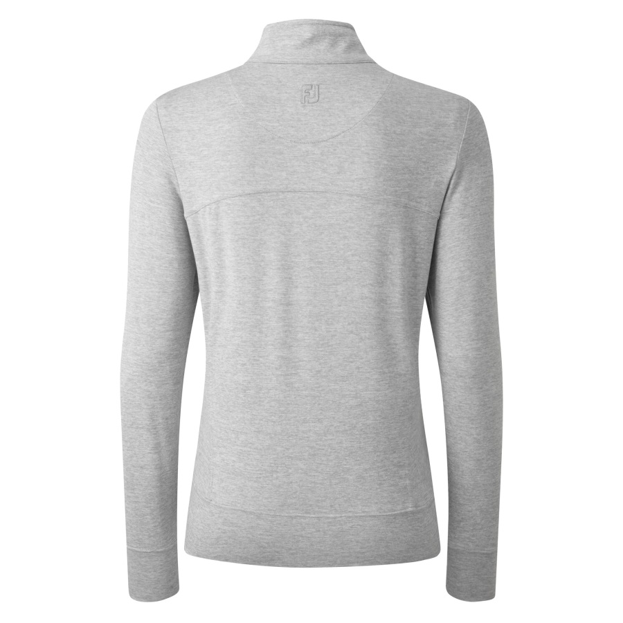 Women's Full-Zip Knit Mid-Layer Footjoy Heather Grey