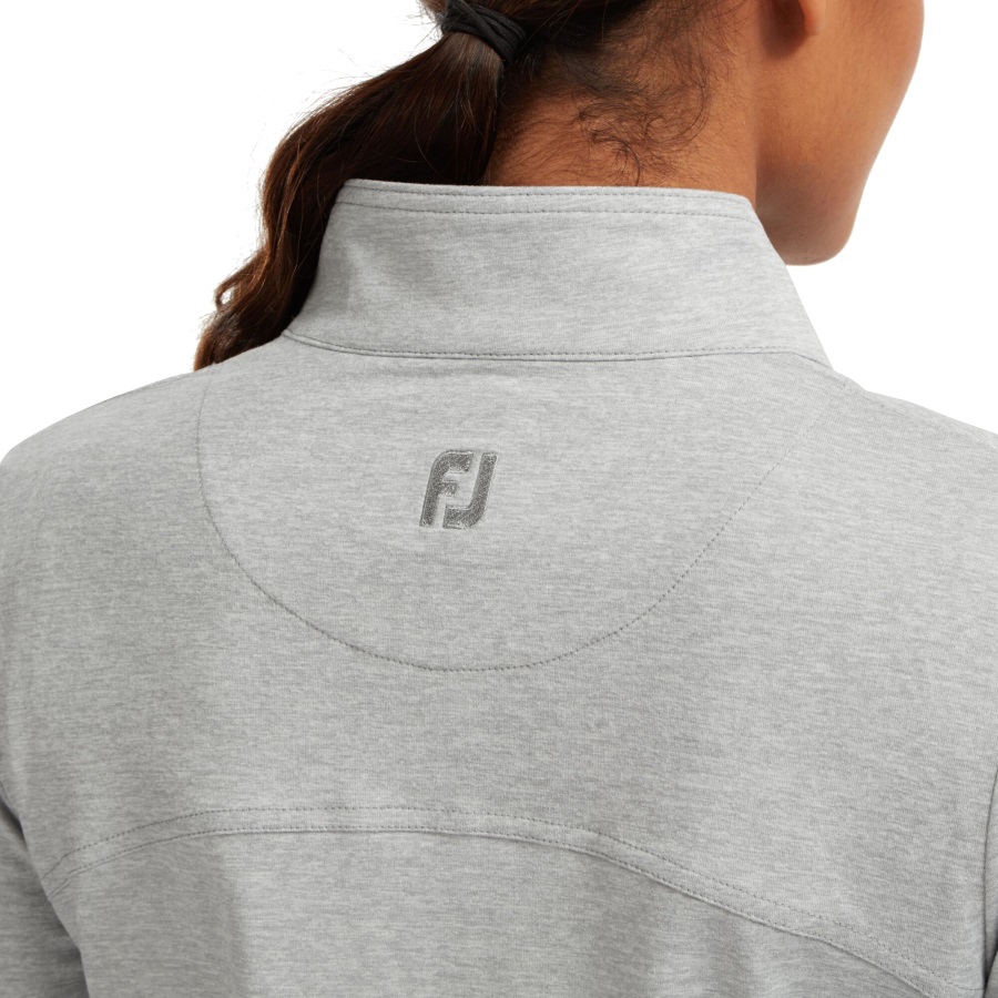 Women's Full-Zip Knit Mid-Layer Footjoy Heather Grey