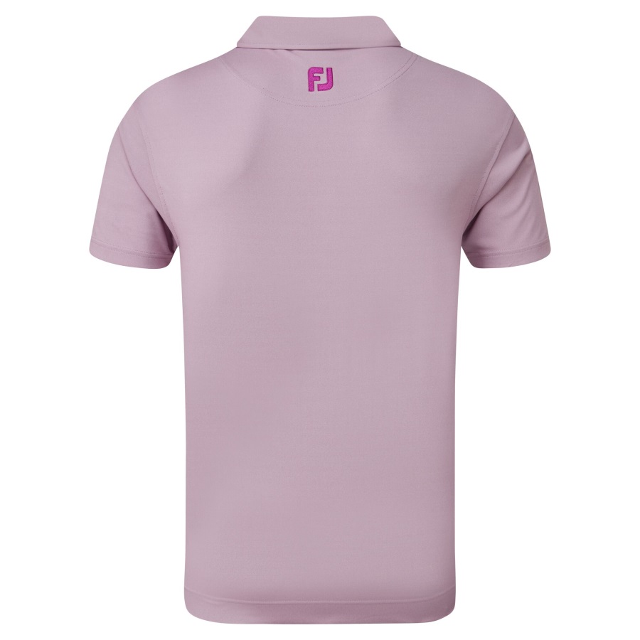 Mulberry Birdseye Jacquard with Stripe Trim Footjoy