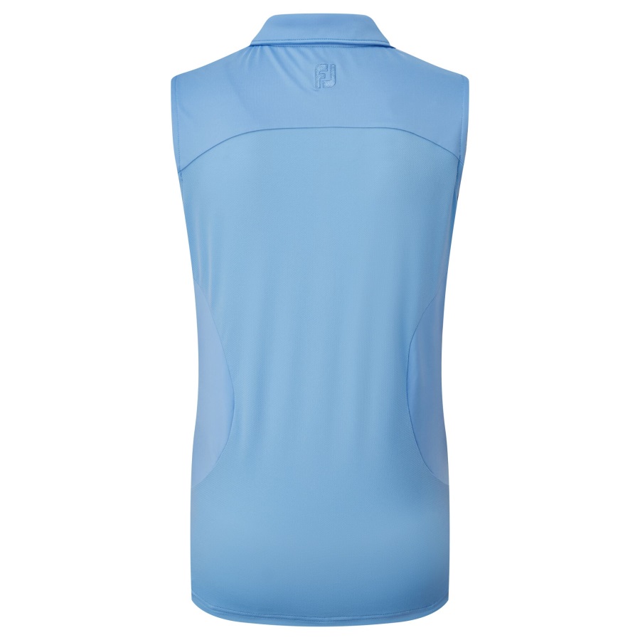 Women's Mesh Back Solid Sleeveless Lisle Blue Jay Footjoy