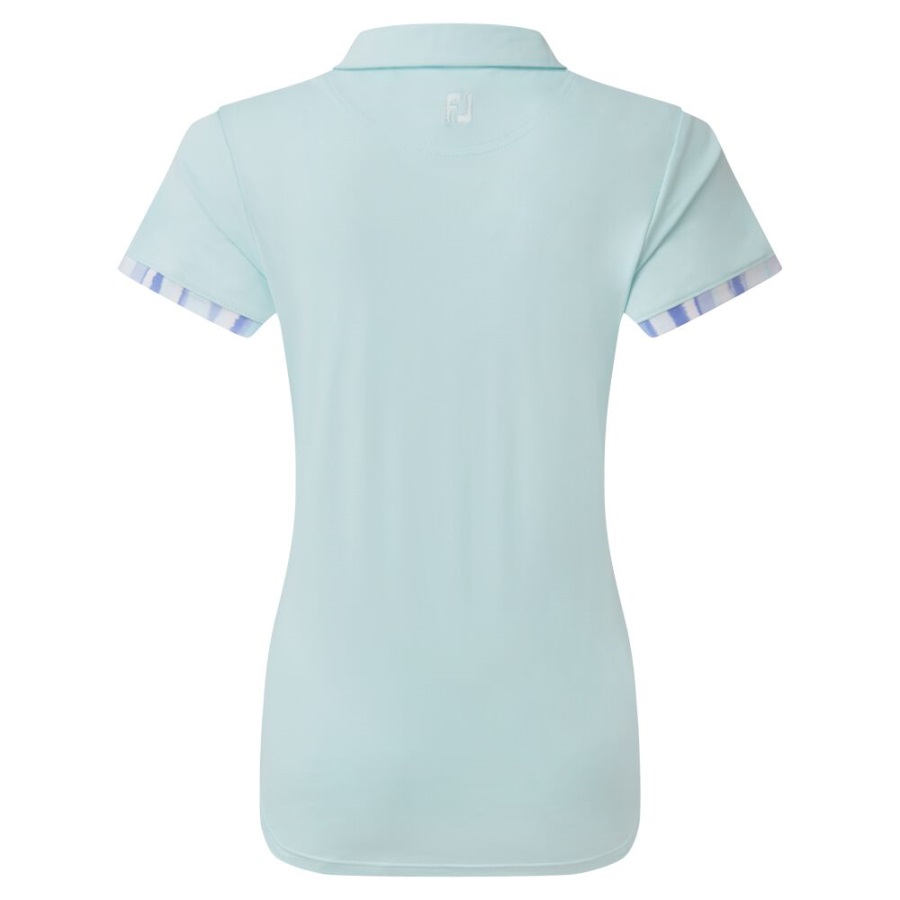 Sky Footjoy Watercolour Trim Pique