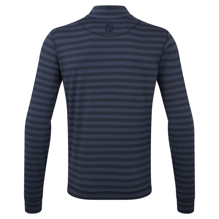 Navy Footjoy Peached Jersey Tonal Stripe Chill-Out