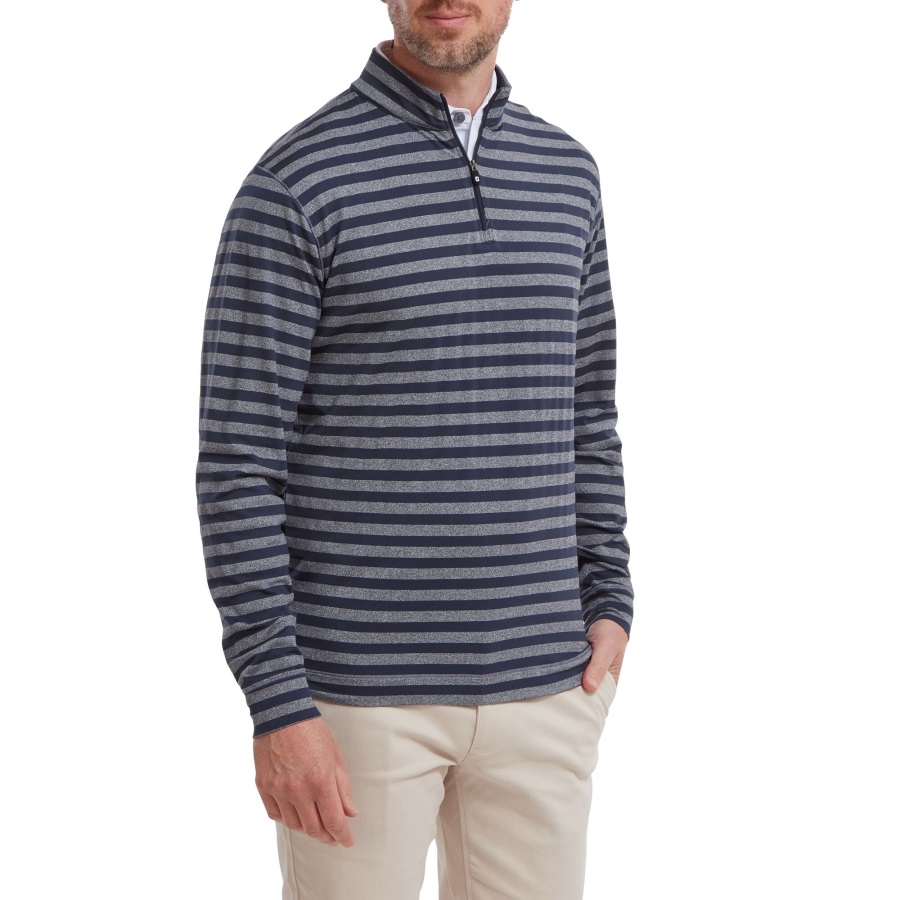 Peached Jersey Tonal Stripe Chill-Out Navy Footjoy