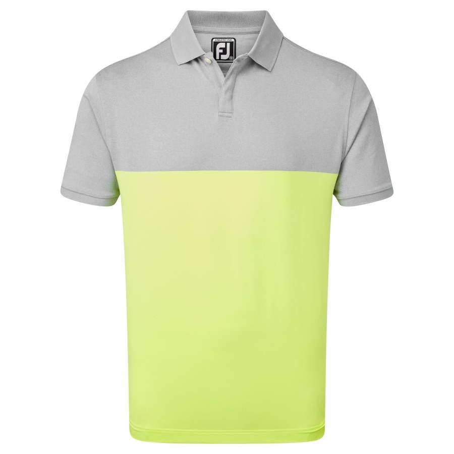Lisle Engineered Block Heather Grey-Lime Footjoy