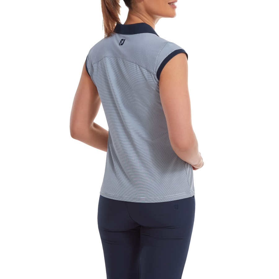 Navy-White Footjoy End on End Stripe Lisle