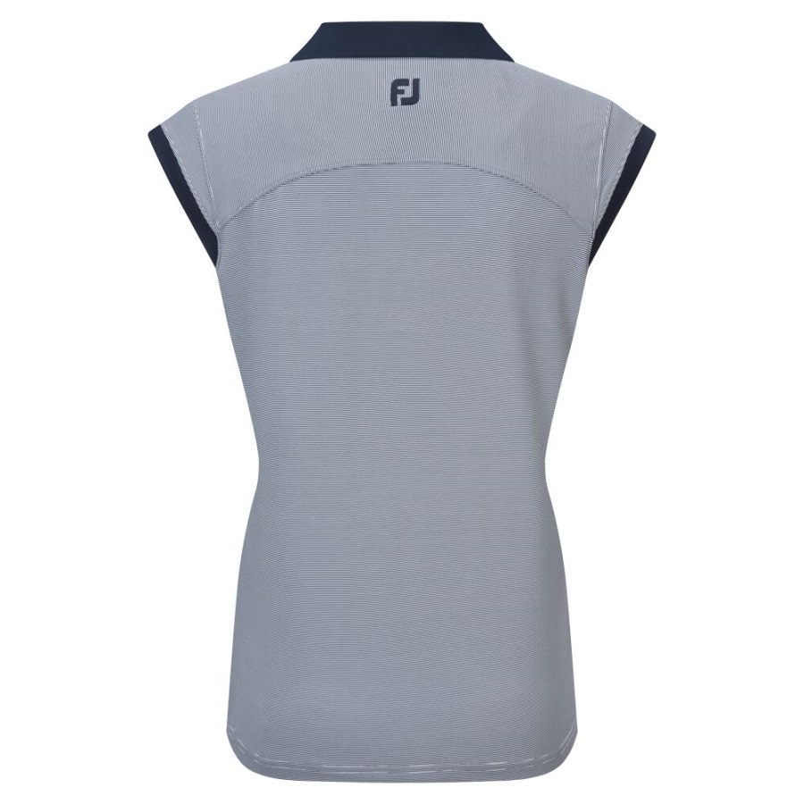 Navy-White Footjoy End on End Stripe Lisle