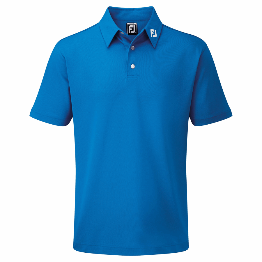 Cobalt Footjoy Junior Stretch Pique Solid