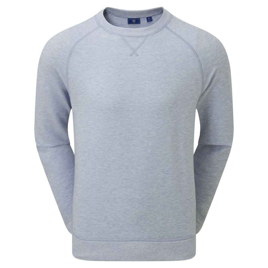 Footjoy Grey French Terry Crew Neck Sweater