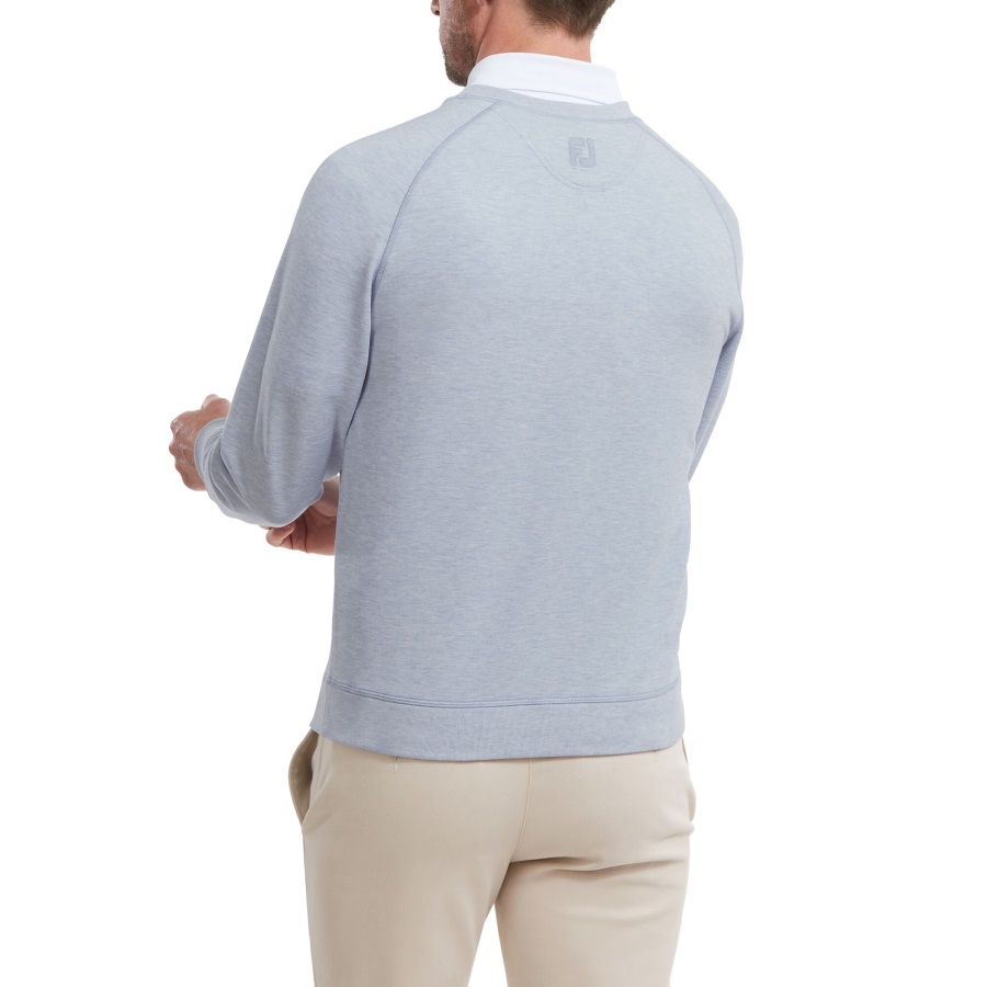 Footjoy Grey French Terry Crew Neck Sweater