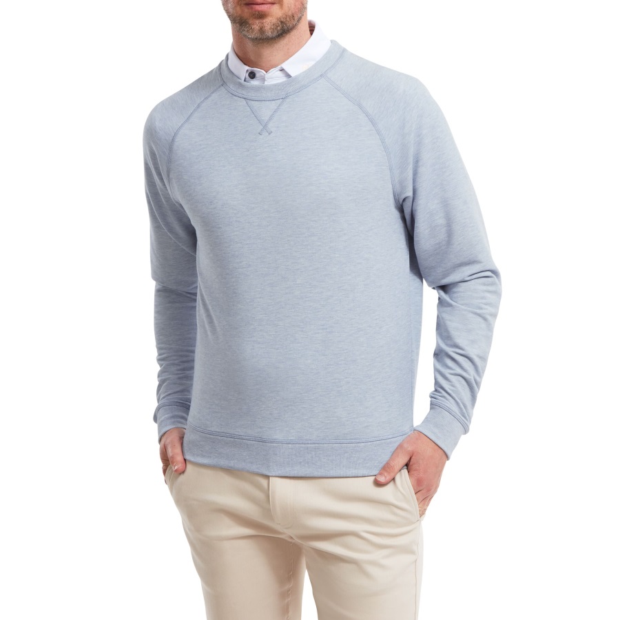 French Terry Crew Neck Sweater Footjoy Grey