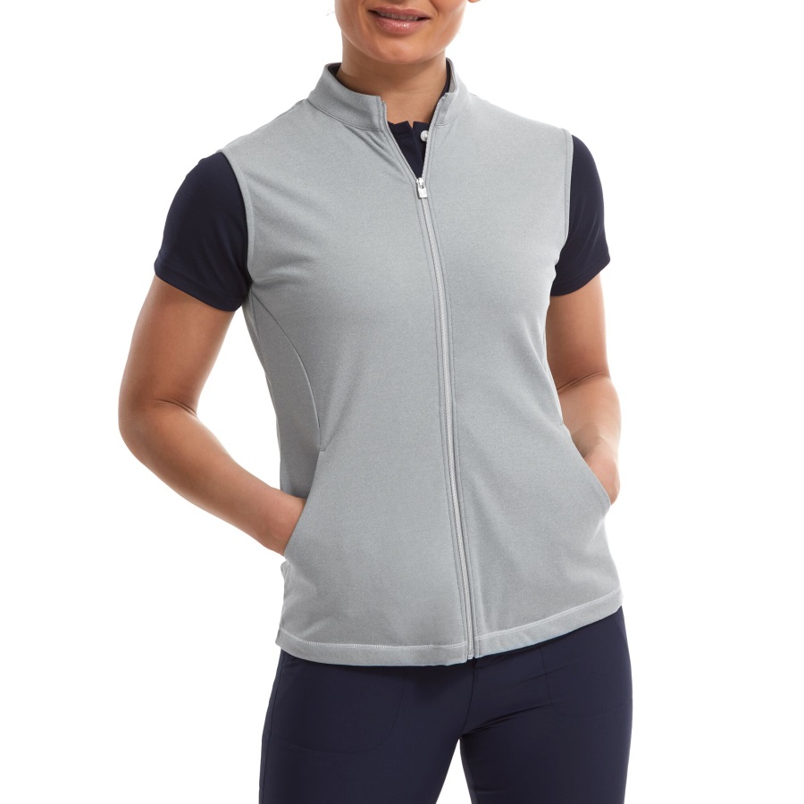 Grey Full-Zip Vest Footjoy