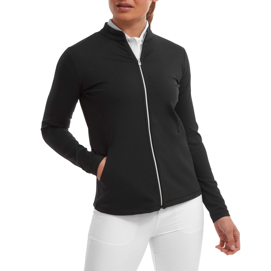 Black Full-Zip Midlayer Footjoy