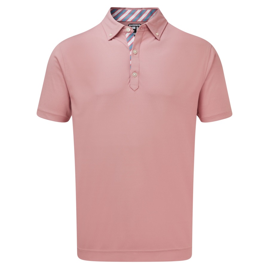 Birdseye Jacquard with Stripe Trim Cape Red Footjoy