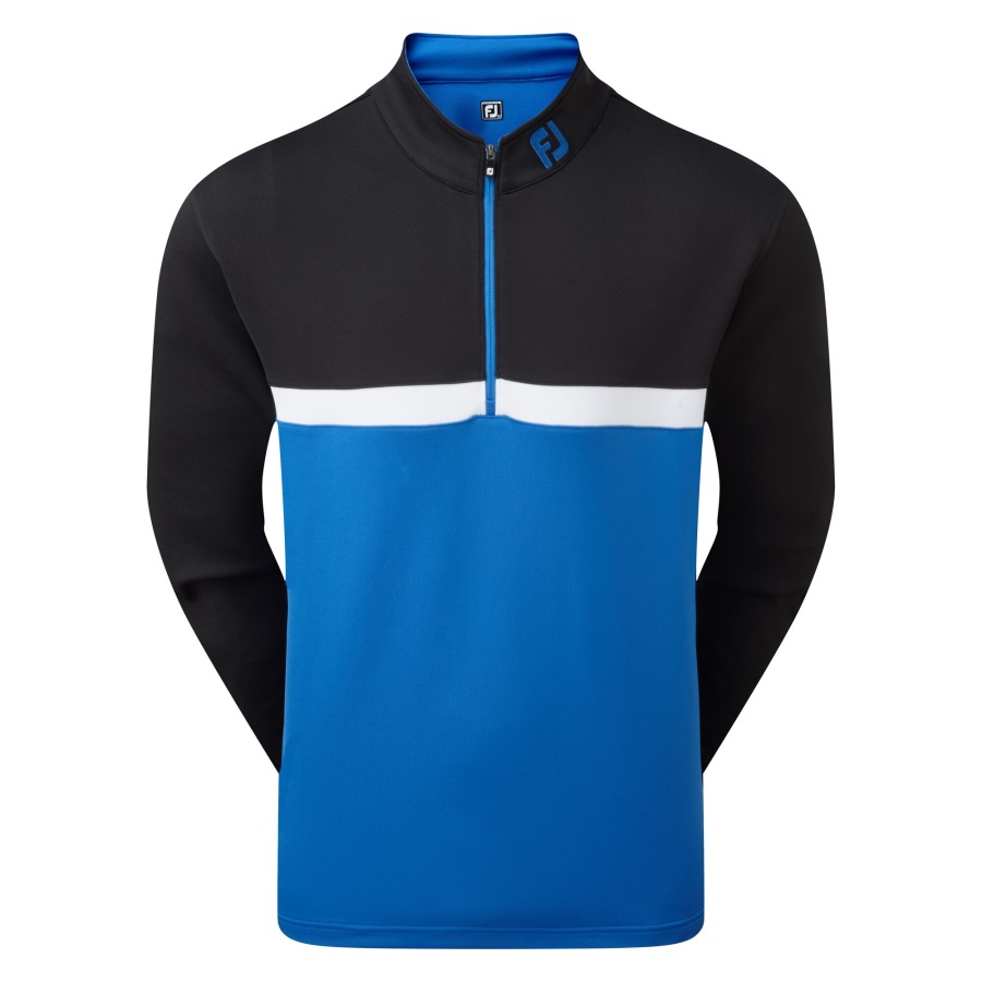 Footjoy Black-Royal-White Colour Blocked Chill-Out Pullover
