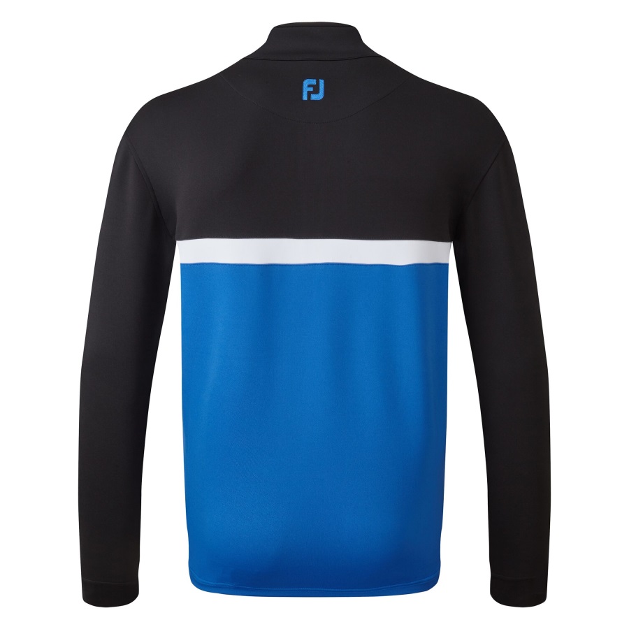 Footjoy Black-Royal-White Colour Blocked Chill-Out Pullover