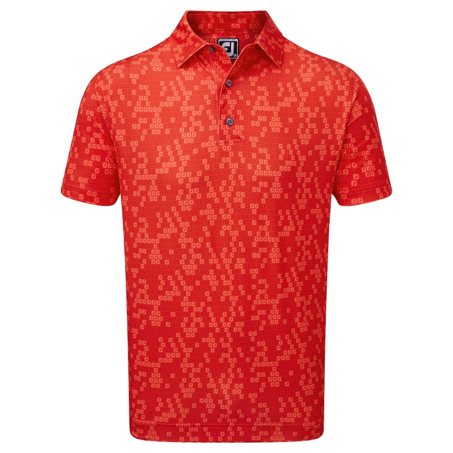 Red Digital Camo FJ Print Lisle Footjoy