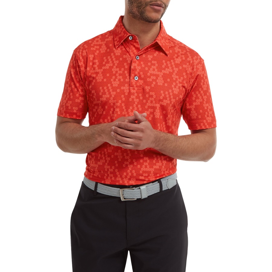 Red Digital Camo FJ Print Lisle Footjoy
