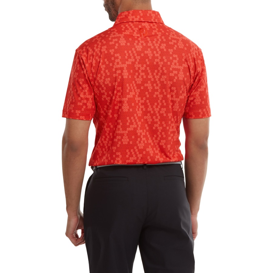 Red Digital Camo FJ Print Lisle Footjoy