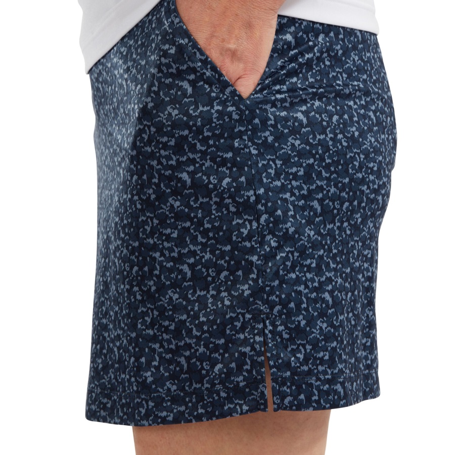 Footjoy Women's Interlock Print Skort Navy