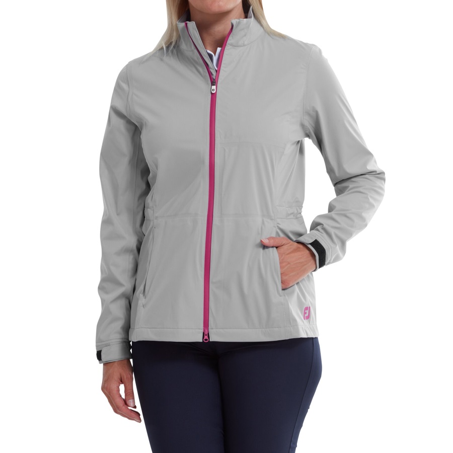 Grey-Pink Footjoy Women's HydroKnit Jacket