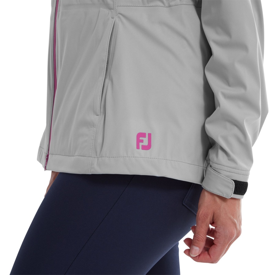 Grey-Pink Footjoy Women's HydroKnit Jacket